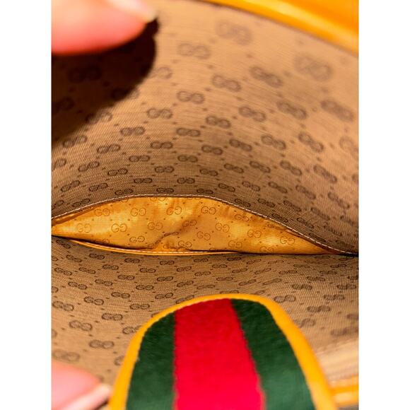 Gucci Vintage Authentic GG Micro Monogram Sherry Crossbody/Shoulder Bag w Pouch - Picture 5 of 16
